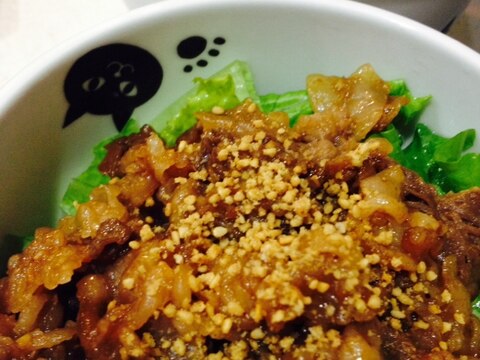 男子にウケる！自家製味噌だれ焼肉丼